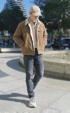 卡其穿搭