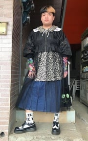 黑色豹紋の胖子