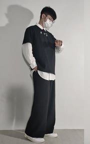 簡約1/3-寬褲