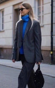 通勤服裝里西裝搭配的look