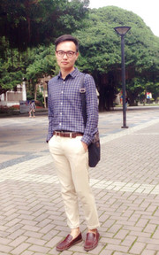 上班族休假日的散步Look