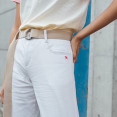 ARNOLD PALMER 的 白色直筒寬褲