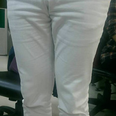 韓國小店購入 的 白色牛仔褲