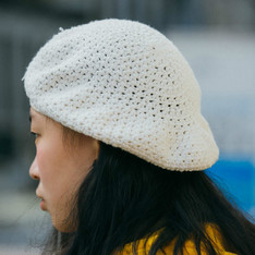 TRIPLE PEACOCK 的 針織貝蕾帽