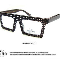 TAILOR HITCH 的 格紋膠框眼鏡