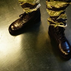 LUDDITE  的 LACE UP WORKING BOOTS
