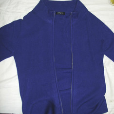 COMME CA ISM 的 寶藍色針織外套
