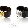 SOLO 的 時尚簡約圈環皮革手環