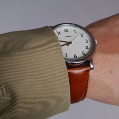 TIMEX 的 復古皮質手錶