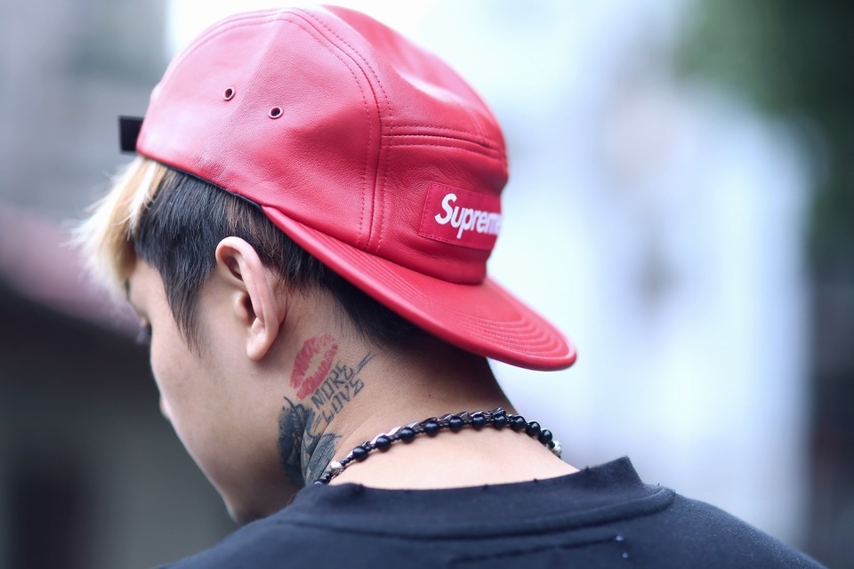 supreme piping camp cap