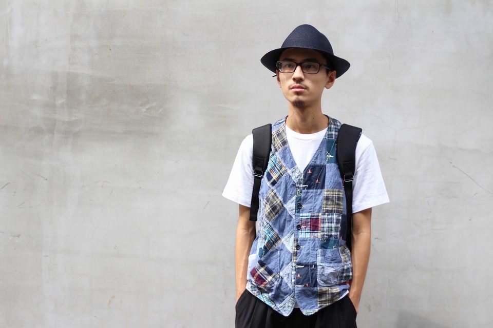 Engineered Garments X Beams古布拼接背心的穿搭資訊 Dappei