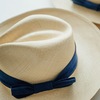 厄瓜多手編帽＆日本古藍染織帶