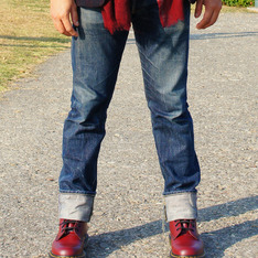UNIQLO 的 日本製原色牛仔褲